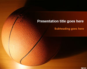 篮球训练的PowerPoint模板