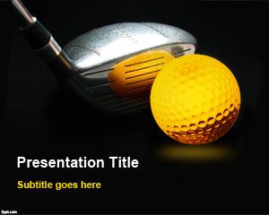 高尔夫俱乐部的PowerPoint模板