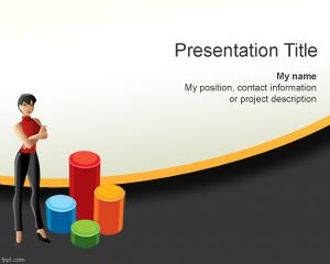 Modèle de plan de femmes d'affaires PowerPoint