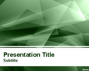 Абстрактный зеленый свет шаблона PowerPoint