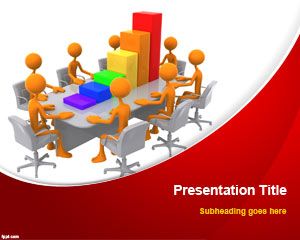 Format de afaceri Lucrul în echipă PowerPoint