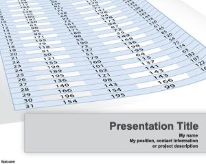 电子表格模板的PowerPoint
