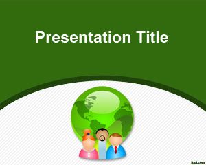 Plantilla verde Comunicación PowerPoint