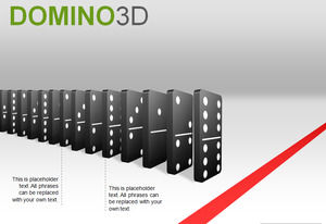 3D efecto dominó
