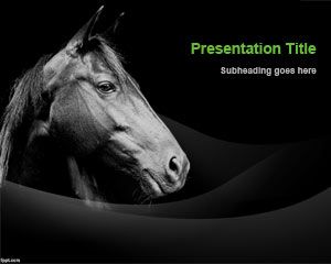 Template juara Horse PowerPoint