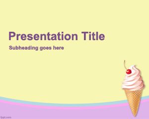 Template Ice Cream Powerpoint