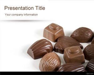 Bomboane de ciocolată PowerPoint șablon