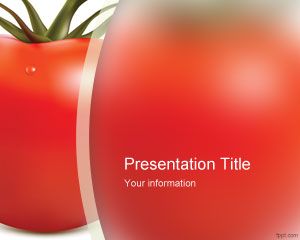 Template tomate fresco PowerPoint