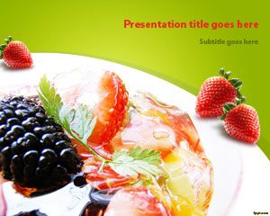 Salat Obst Powerpoint-Vorlage