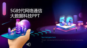 Template 5G big data technology PPT