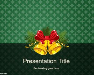 聖誕鐘聲的PowerPoint模板