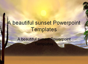 Eine schöne Sonnenuntergang Powerpoint-Vorlagen