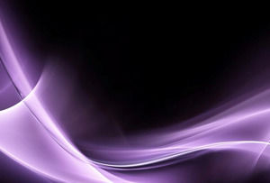 Абстрактный шаблон PowerPoint фиолетовых Пышные линий