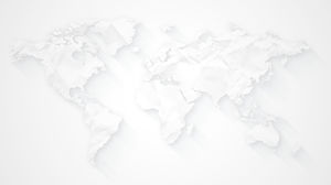 大气灰色世界地图PPT背景图片