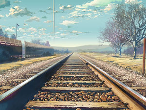 Schöne Eisenbahn Hintergrund PPT Hintergrundbild