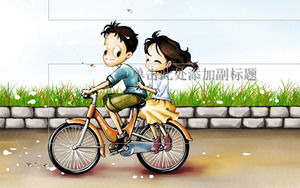 Bicicleta no romance - modelo do dia dos namorados ppt