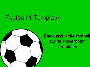 olahraga sepak bola hitam dan putih Powerpoint Templates