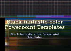 Preto fantástica cor modelos de Powerpoint