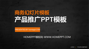 template promoção PPT produto Preto