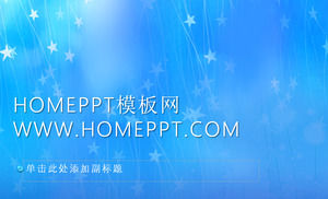Blauer Hintergrund Korean PPT-Vorlage