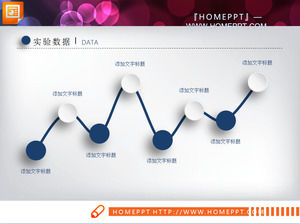 Niebieski dynamiczne mikro - wymiarowa obrony pracy dyplomowej PPT wykres Daquan