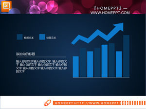 Azul Plano de negócio Relatório PPT Charts Download