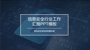Template PPT Keamanan Informasi Internet Biru