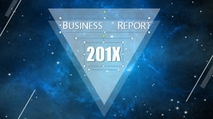 Albastru Polar Starry Background de afaceri PPT șablon Descărcare gratuită