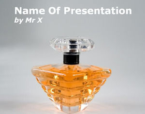 Sticlă de șablon powerpoint Parfum
