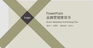 Brand Marketing Plan Planungsbuch PPT Vorlage