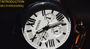 品牌手錶背景幻燈片模板免費下載