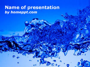 Burst ของ PowerPoint แม่แบบน้ำ