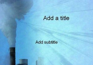 煙囪排放 - 環保主題PPT模板