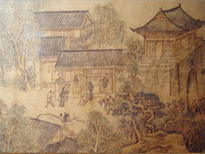 Cina kota kuno Template background PPT
