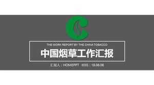 Шаблон China Tobacco Отчет о работе РРТ