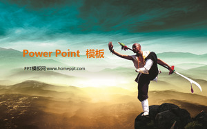 Chinese Kung Fu PowerPoint Template Pobierz