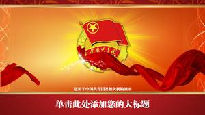 Szablon slajdu z komunistycznej ligi młodzieżowej