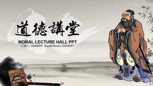 Confucius tradițional de moralitate cultura lectură PPT șablon