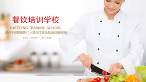 Yemek eğitimi ders programı PPT şablonu