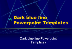 Escuro linha azul modelos de Powerpoint
