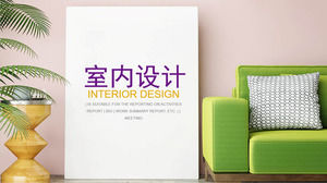 Modello PPT display effetto decorazione interior design azienda