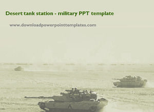 stație de rezervor Desert - șablon PPT militare