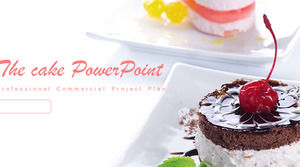 Modello PPT squisito da dessert, download di modelli PPT di catering