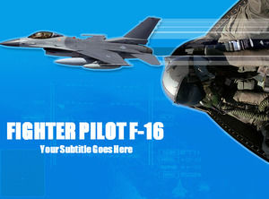 F16戰鬥機PPT模板