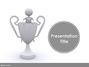 Kostenlose Winner Trophy PowerPoint Vorlage