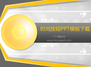 Oro Moda sfondo pulsante PPT Template Free Download,