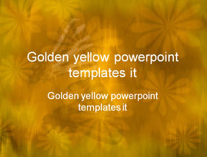 Altın sarısı powerpoint şablonları bunu