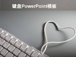 Gray Keyboard background PowerPoint Template Download