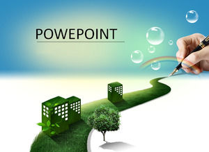 Зеленые шаблоны бизнес Powerpoint