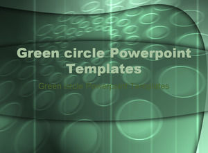 绿色圆圈PPT模板